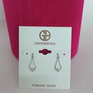 Giani Bernini Polished Ball Teardrop Drop Earrings in Sterling Silver